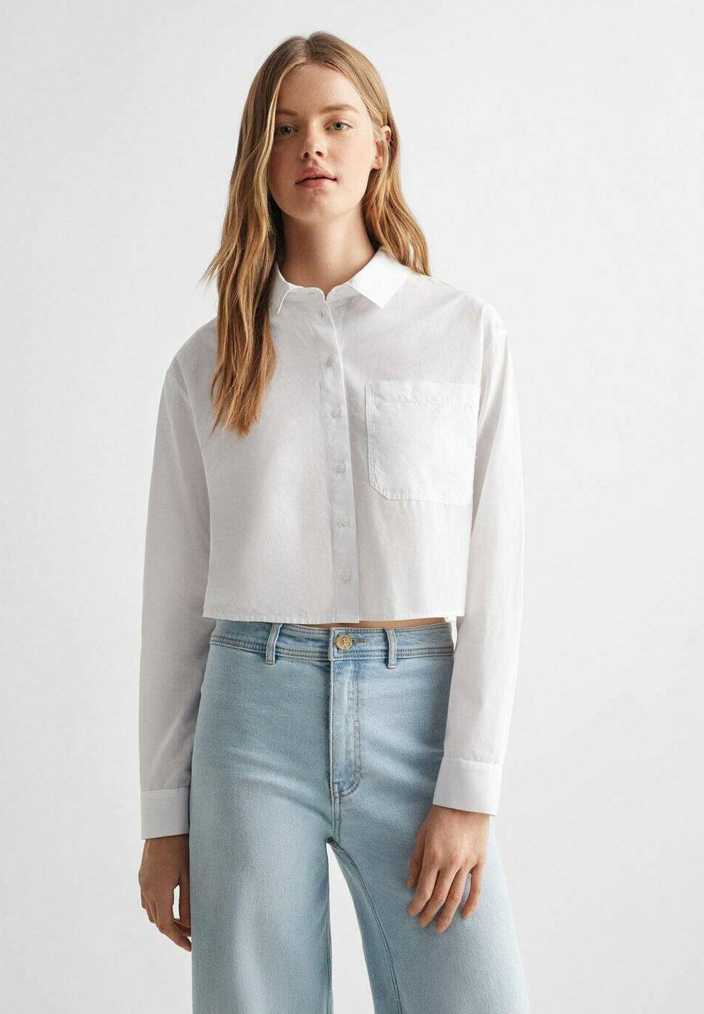 Hemdbluse cremeweiß Clearance